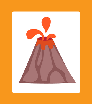 Hawaiian volcano, such as Kīlauea or Mauna Loa