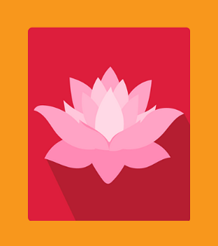 Lotus flower, a divine and sacred flower in Hinduism and Buddhism