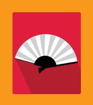 Paper fan, common in many Asian countries, such as Japan and China